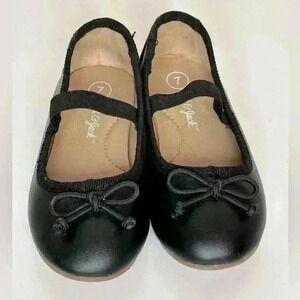 Cat and Jack Black Flat Ballet Girl's Slip -On Shoes (SH34)